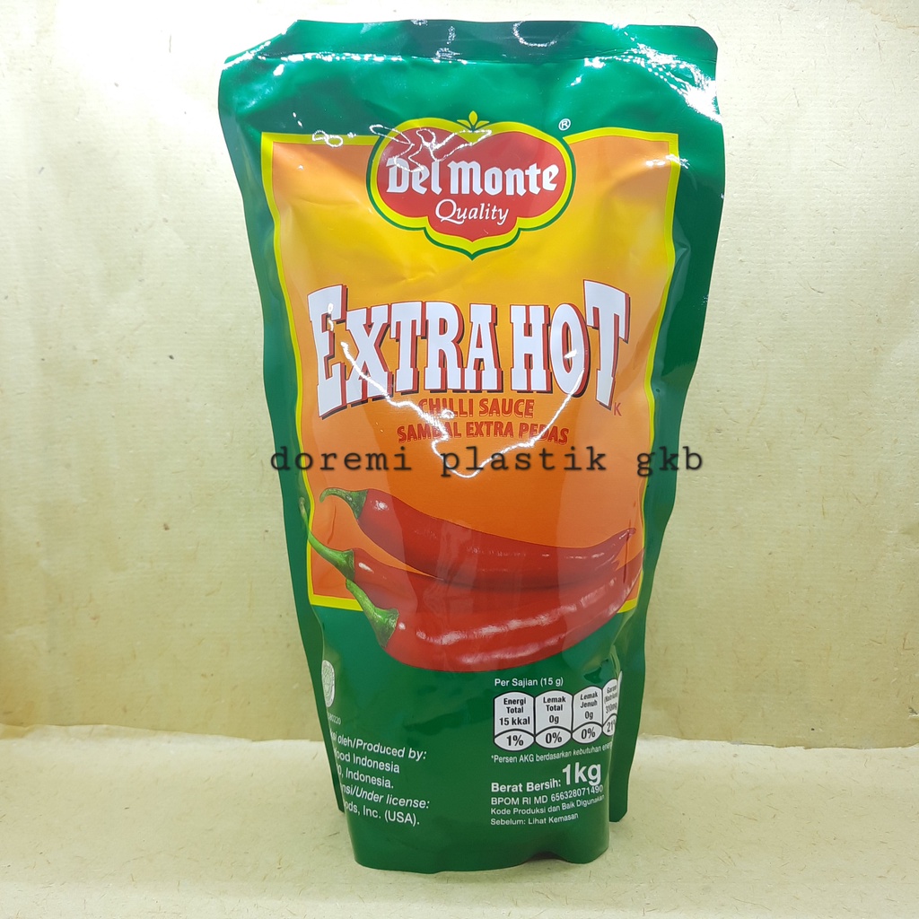 

Delmonte Extra Hot 1Kg / Saus sambal delmonte 1kg / saus delmonte 1kg