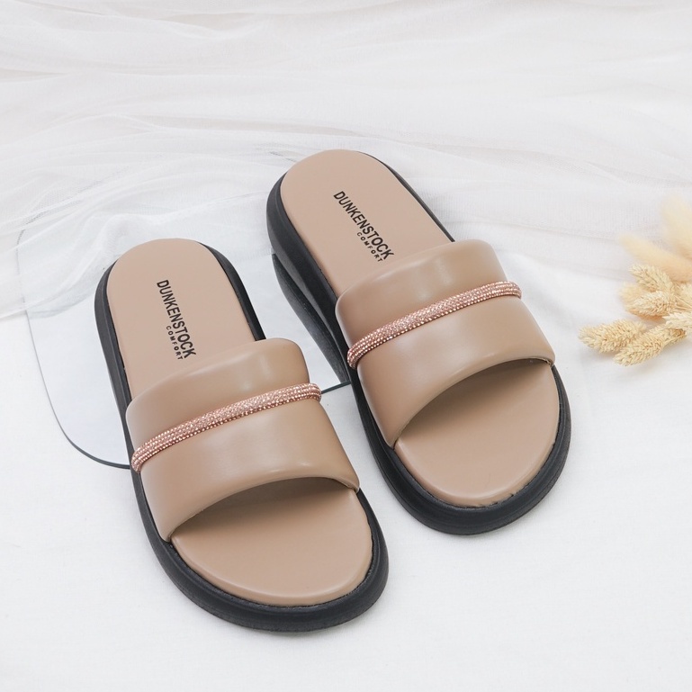 Dunkenstock AGNES Sandal Wedges Wanita Kekinian Sendal Casual Cewek Hak Platform Terbaru