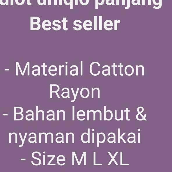 CELANA PANJANG KULOT UNIQLO PUTIH ORIGINAL