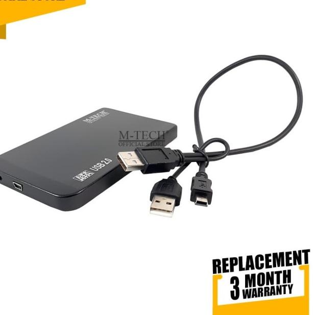 M-Tech Original Casing Hardisk External 2,5 Sata Color HDD Case ATA