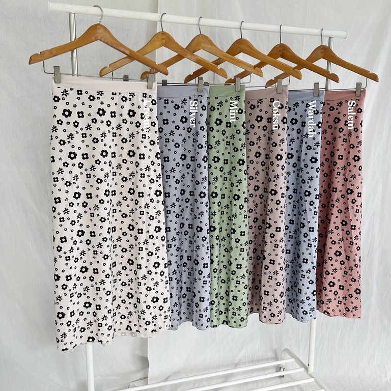 SORA - ROK A LINE MOTIF BUNGA CAP KOREAN STYLE BAHAN HYGET PREMIUM