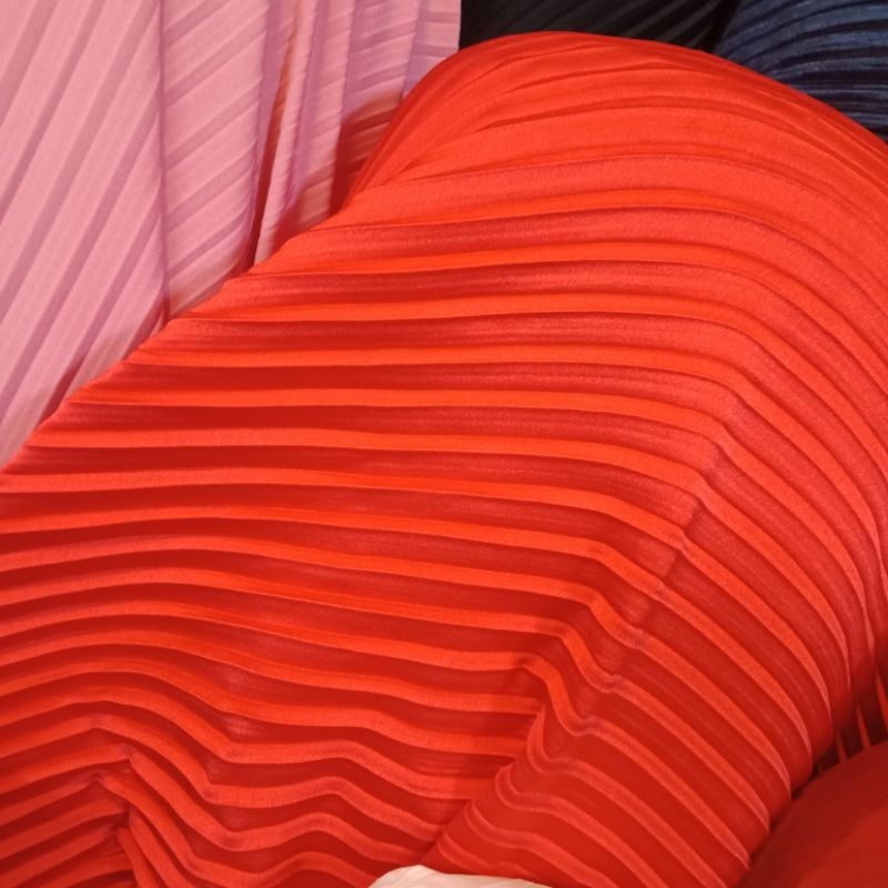 Kain plisket  - Kain plisket  Premium - Kain Ceruty Motif - Bahan Ceruty Meteran - Kain Ceruty Motif