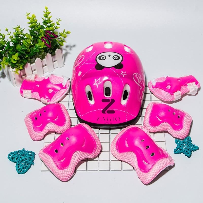 Paket helm &amp; deker sepatu roda/sepeda decker anak helm anak