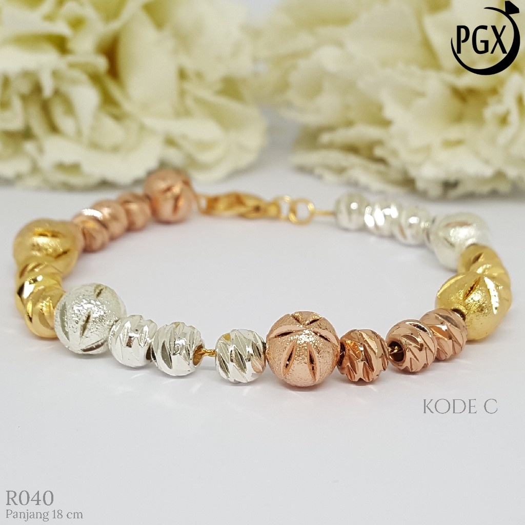 PGX Gelang Tangan Xuping Wanita Perhiasan Lapis Emas Aksesoris Fashion Premium - R040