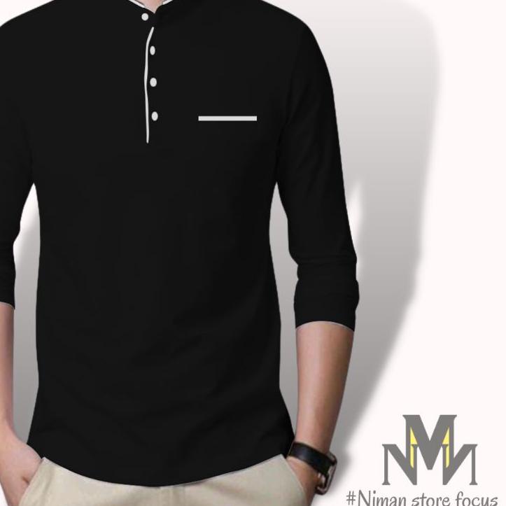 Terbaru KAOS KERAH SAKU LENGAN PANJANG