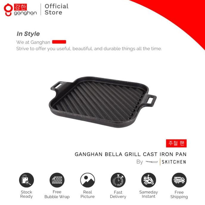 Ganghan Cast Iron Pan - Bella Grill