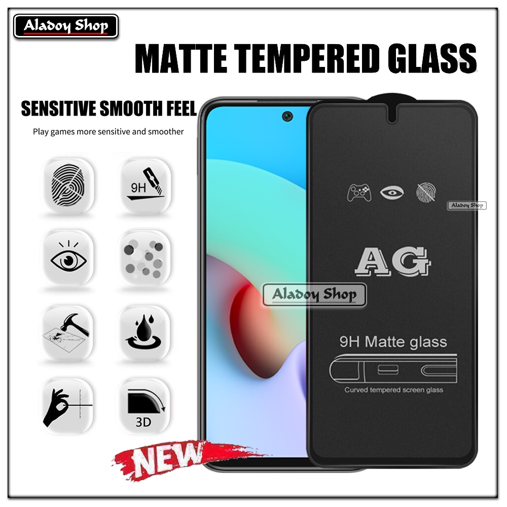Xiaomi Redmi 10/10 2022 PAKET 2IN1 Tempered Glass Matte Anti Glare Full Layar dan Tempered Glass Kamera