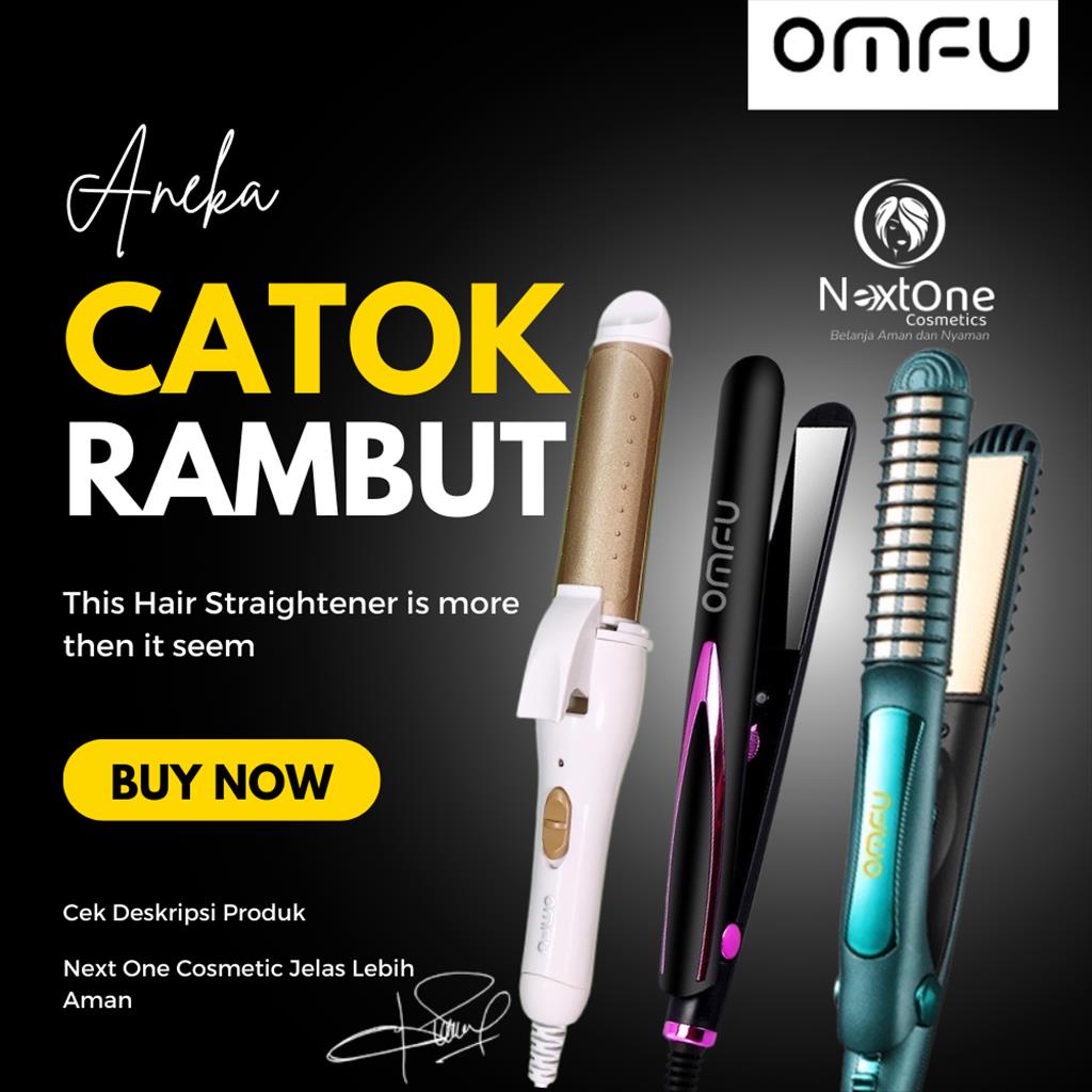 NEXT ⏩ OMFU 2 IN 1 HAIR CURLER & STRAIGHTENER CATOK RAMBUT | ALAT PELURUS RAMBUT