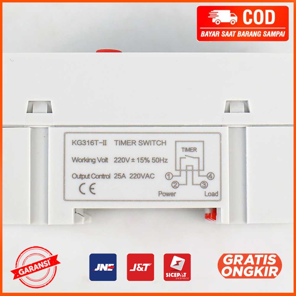 MCB Power Timer Programmable Time Switch Relay 25A 220V KG316TII