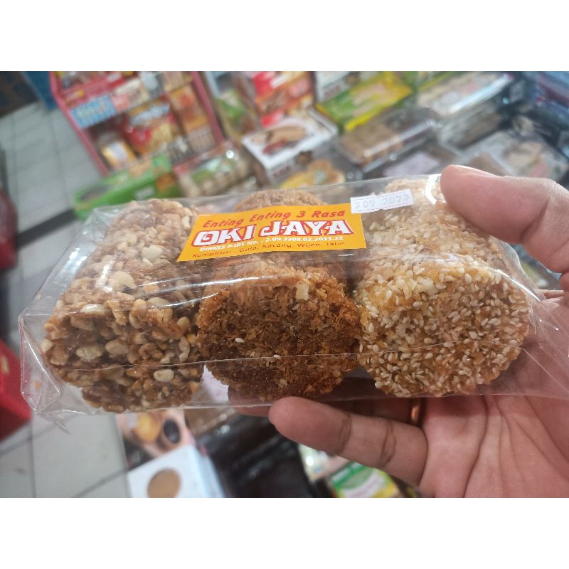 

enting enting tiga rasa oky jaya kemasan 200gr
