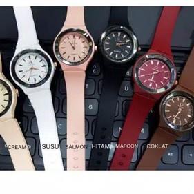 TELAH HADIR Jam Tangan Wanita Analog Rubber CK17 @ 873