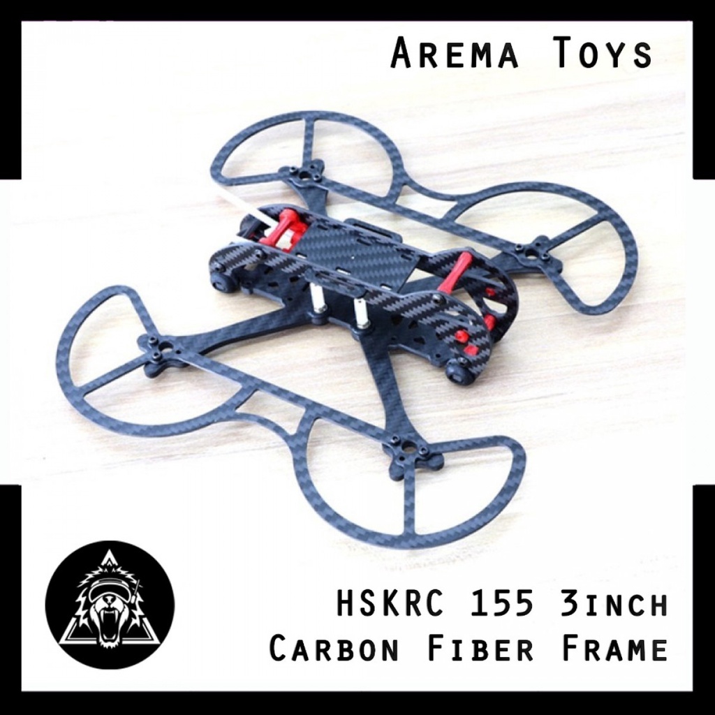 HSKRC 155 3inch Carbon Fiber Frame Kit HSKRC55 X155 155mm Arm 3mm