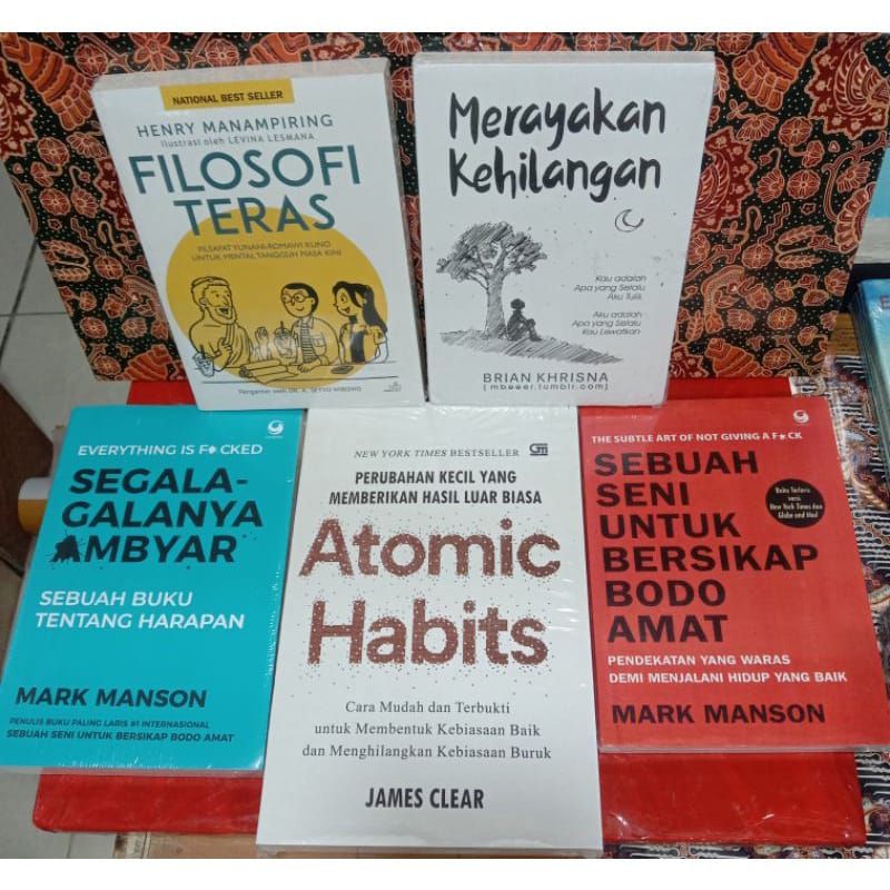 Jual 1 Paket Isi 5 Motivasi Filosofi Teras Merayakan Kehilangan Segala