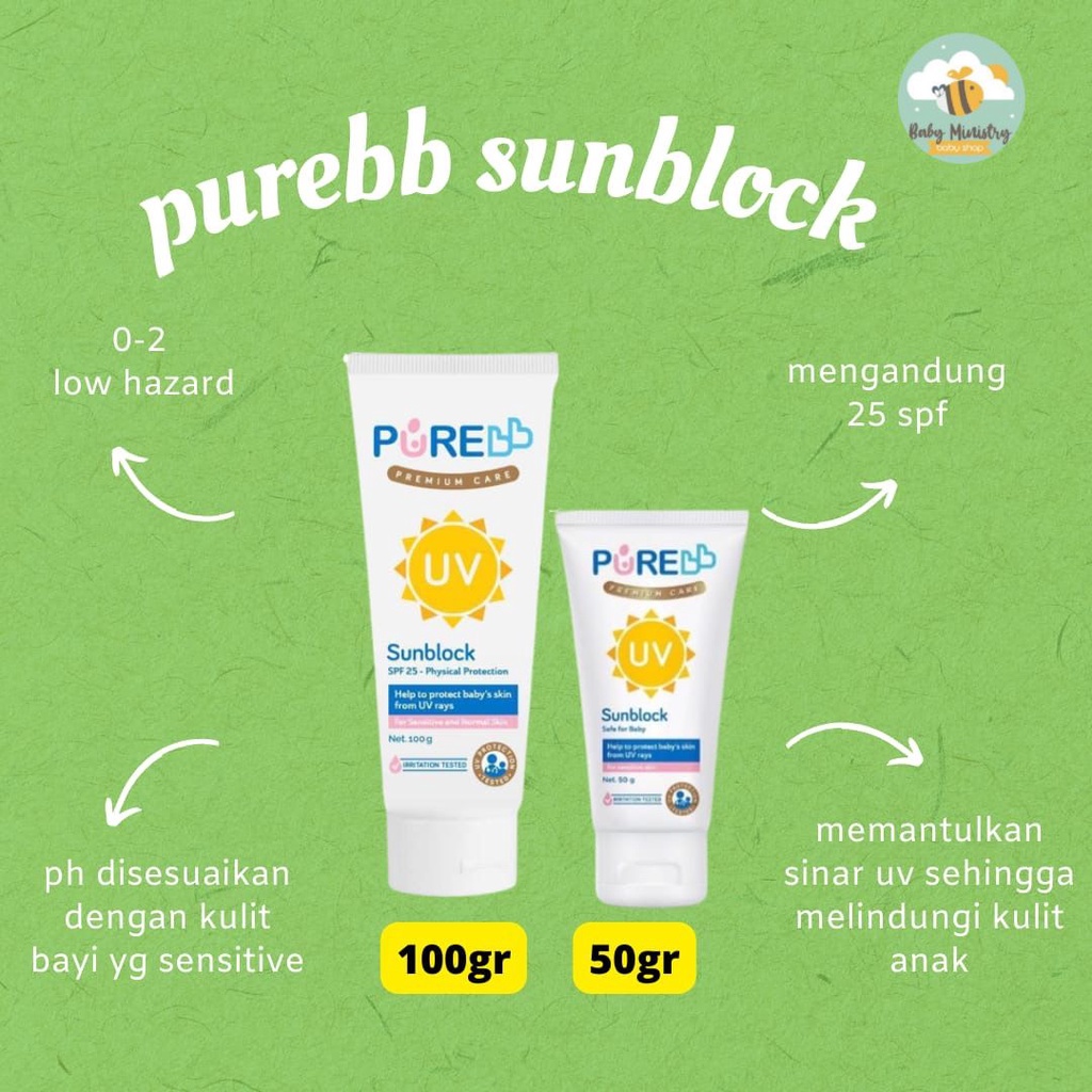 PURE BABY SUNBLOCK 100gr &amp; 50gr