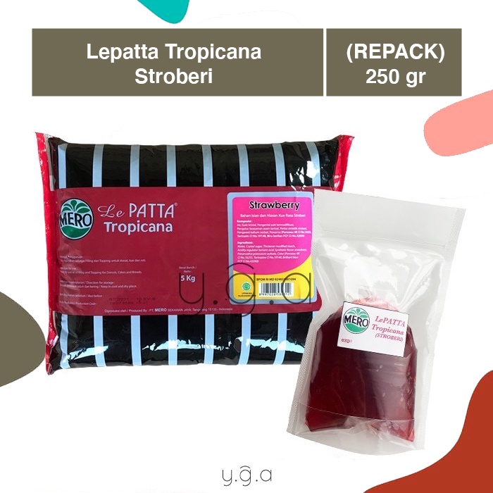 

Lepatta Tropicana Mero Strawberry (REPACK) 250gr / Lepata Selai Stroberi