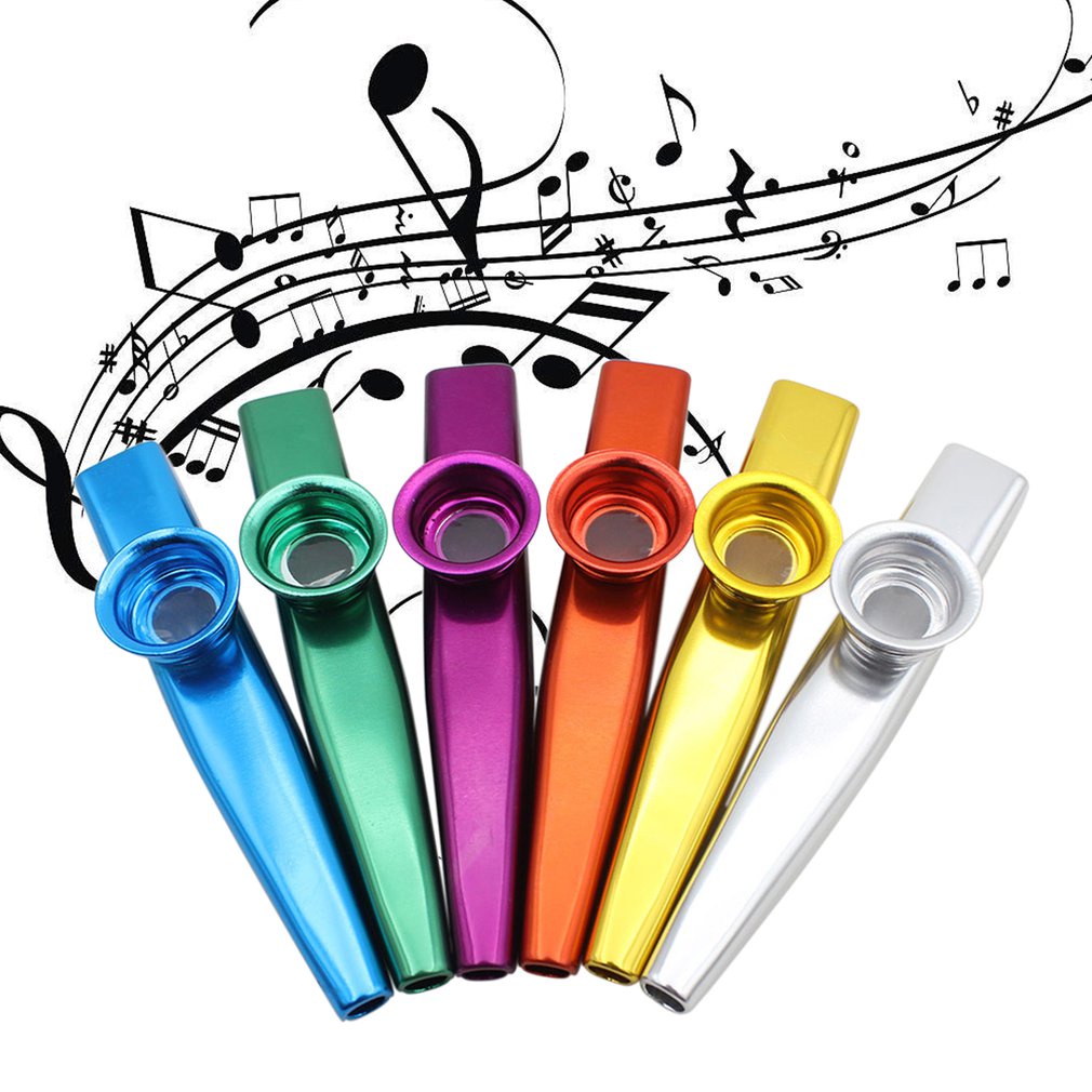 Alat Kazoo Musik Tiup/Kazoo Metal/Kazoo Flute Untuk Pemula/Kazoo Metal Portable