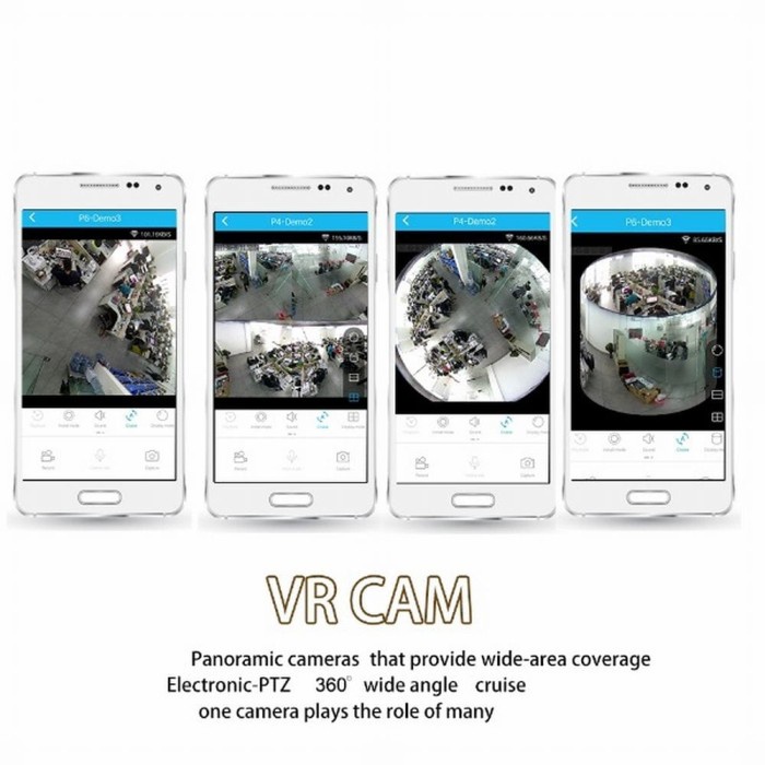 3 Mp - Vr Cam 3D / Ip Camera Vr 360 Wireless Fish Eye 360 Panoramic