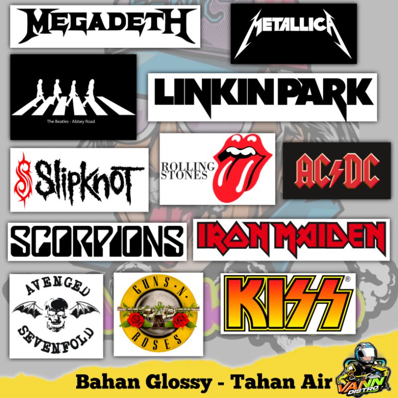 stiker band / stiker rock / stiker musik