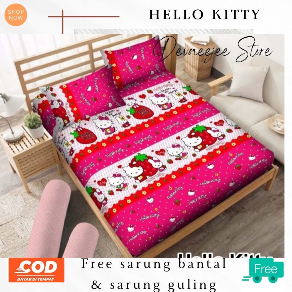 SPREI MURAH PROMO 180x200 SATU SET REDBLACK BAHAN KATUN HALUS PREMIUM TERLARIS UKURAN NO.1