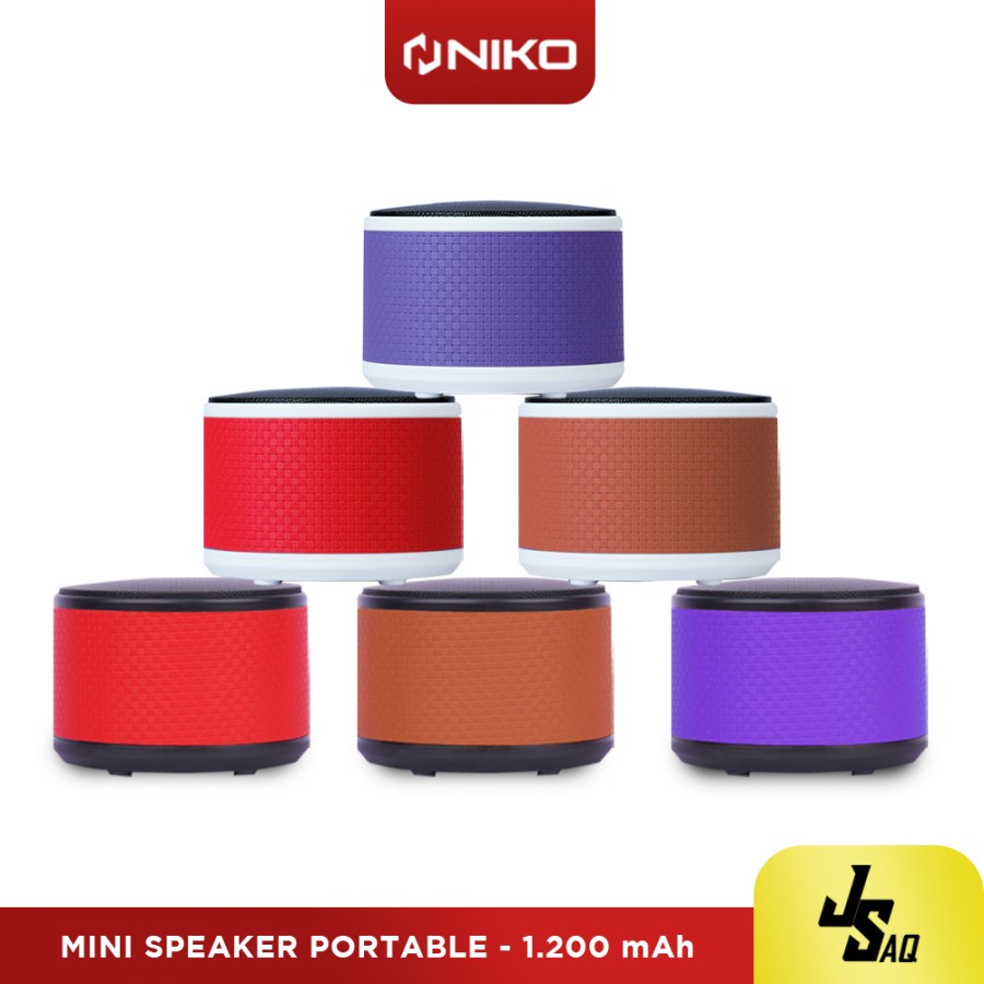 TERBARU!!!~Speaker Mini Bluetooth Super Bass Niko JSAQ True Wireless Stereo | Speaker Radio Niko JSAQ | Niko JSAQ Mini Portable Bluetooth | Speaker Fast Charging Niko JSAQ | BISA COD | FMS