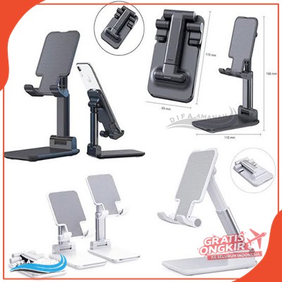 HOLDER FOOLDING DEKSTOP STAND HD-223 HD 38 HOLDER  COCOK UNTUK DUDUKAN HP DI ATS MEJA