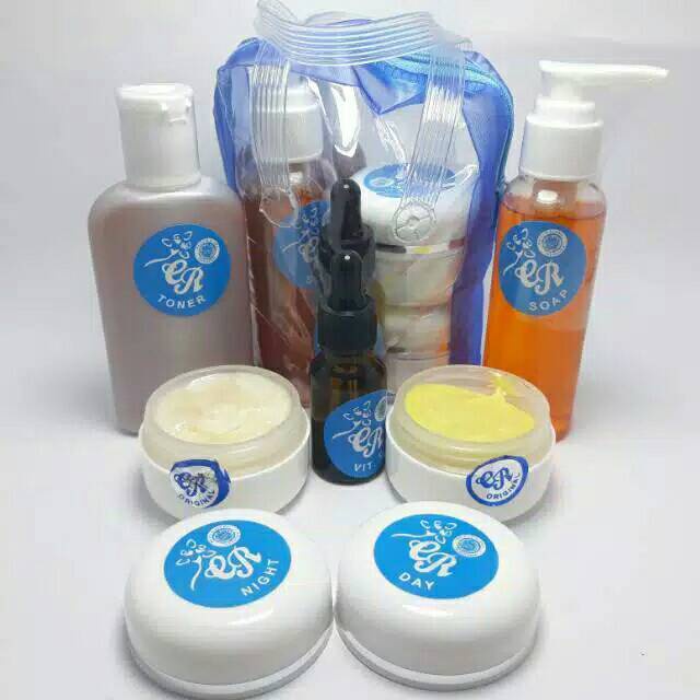 CR Cream Cream pemutih Wajah-Kemasan Biru & pink-Original