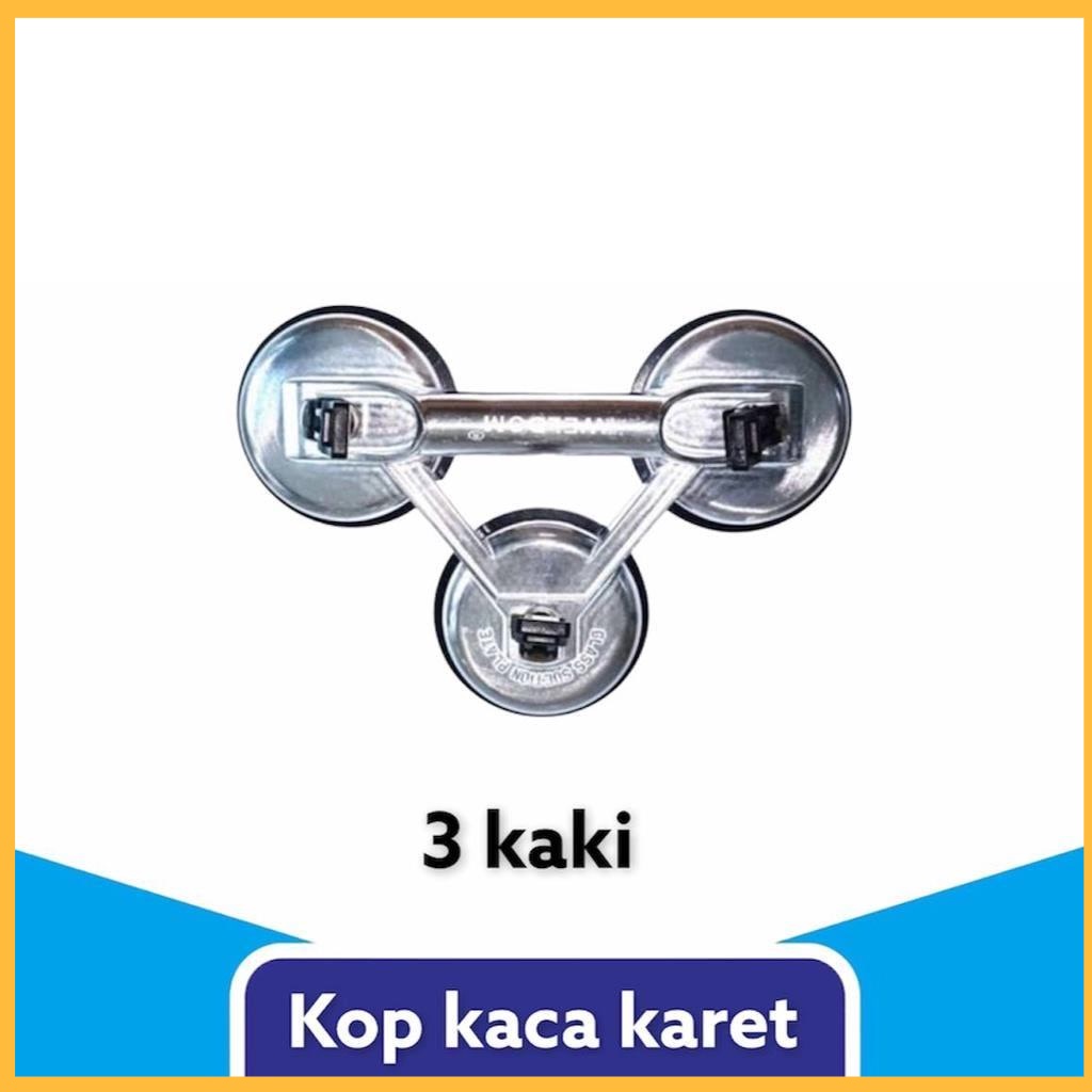 Kop kaca karet 3 kaki / Alat angkat / Pengangkat kaca 100KG