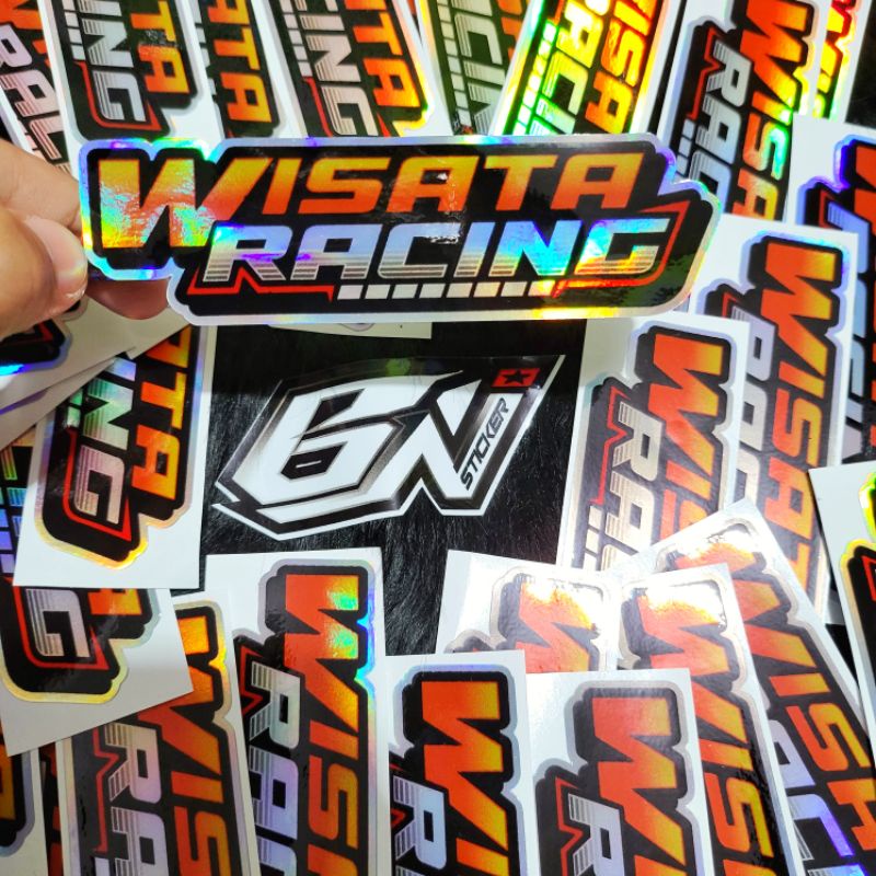 stiker viral sticker kata2 Hologram Wisata Racing