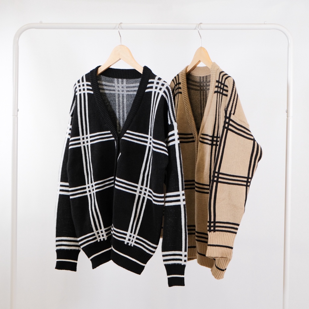 [PREMIUM] MINGYU CARDI CARDIGAN RAJUT KANCING SQUARE