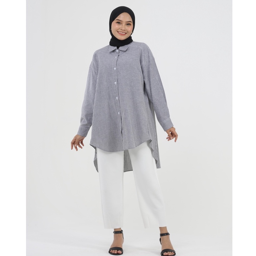 KEMEJA TUNIK SALUR NEISHA KATUN OXFORD PREMIUM SHIRT B619