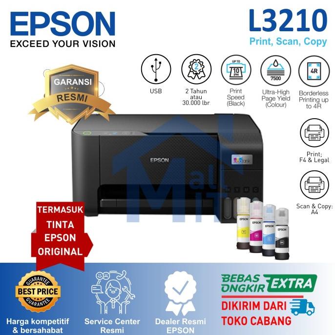 JKT PRINTER EPSON L3210 L-3210 L 3210 PENGGANTI L3110 PRINT SCAN COPY