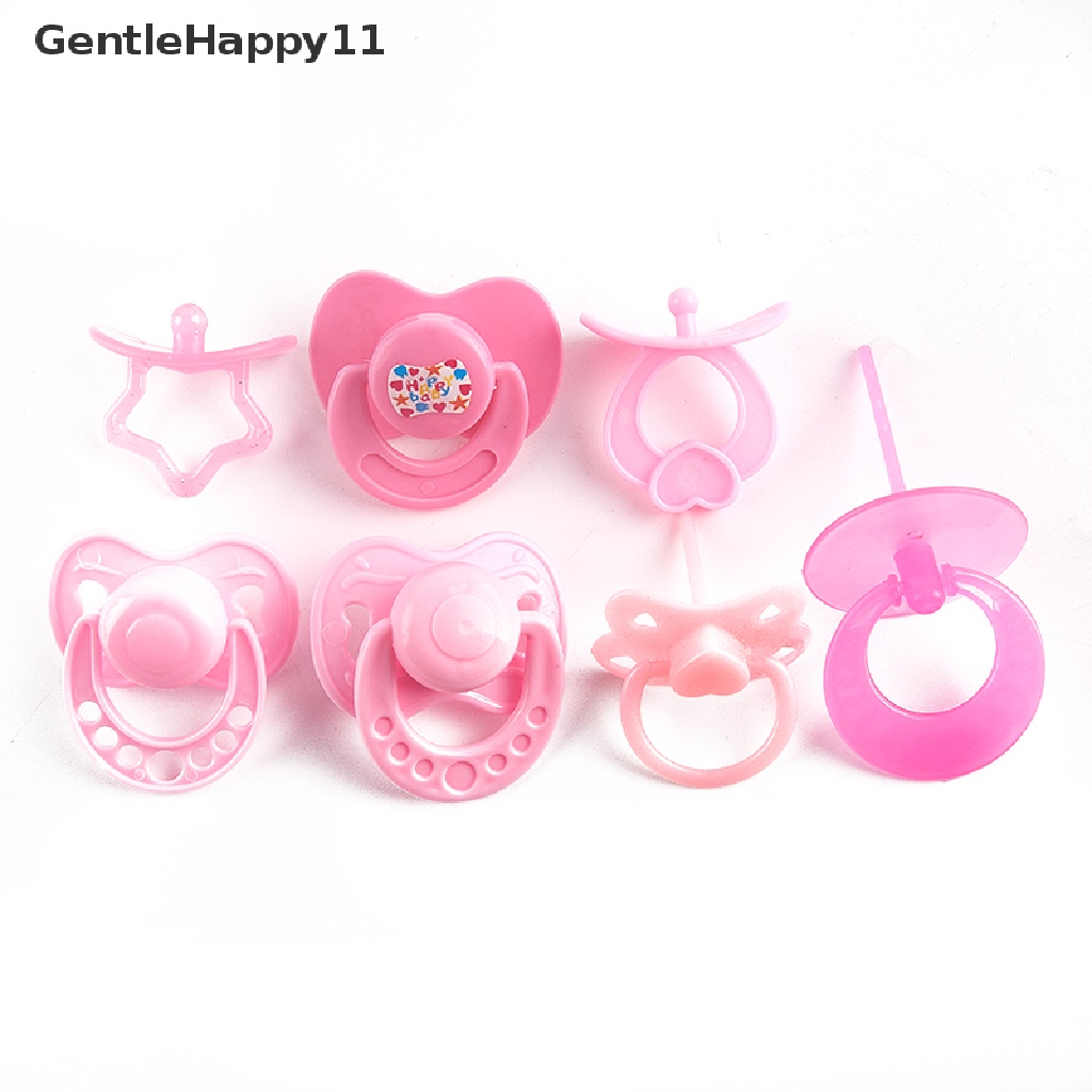 Gentlehappy 2Pcs Lovely Doll Dot Boneka Bermain Rumah Pasokan Rumah Boneka Dummy Nipple Mainan Anak id