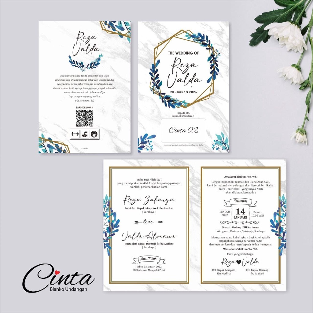 UNDANGAN PERNIKAHAN CINTA 02