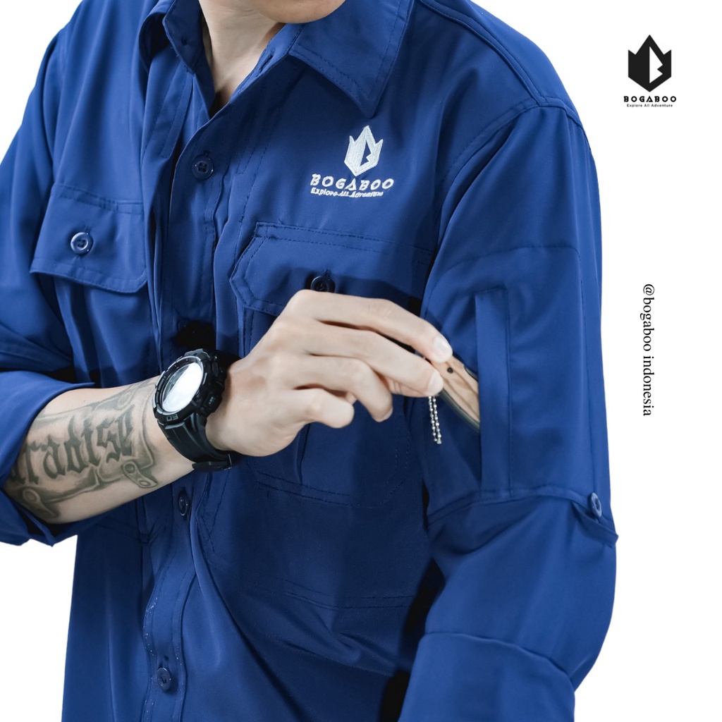 KEMEJA PDL Lapangan BOGABOO seri SAMKAN - Kemeja Tactical Lengan Panjang Pria  - Kemeja PDL Lapangan Outdoor Gunung Survival Camping - kemeja BOGABOO