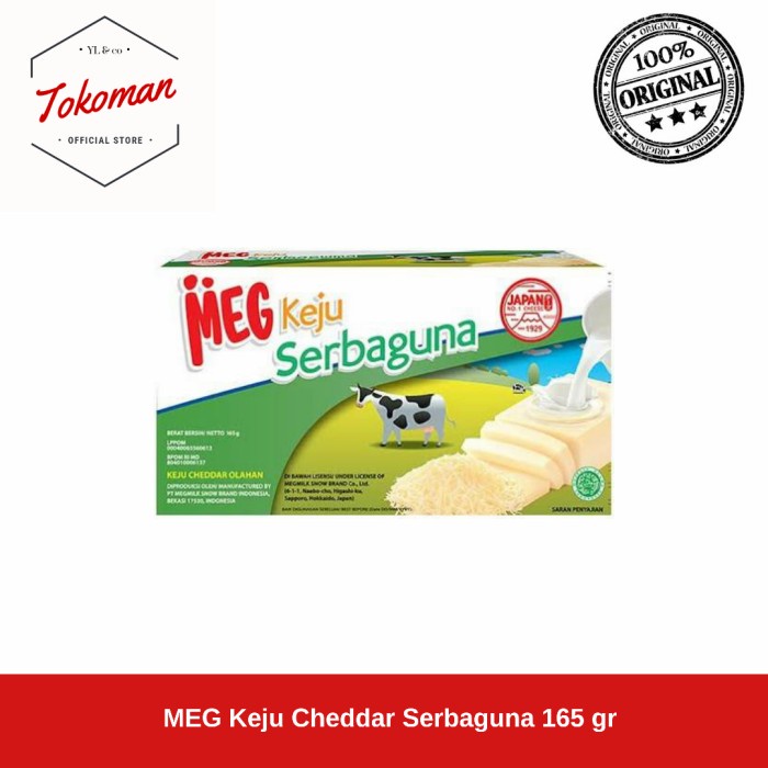 

T0P MEG CHEDDAR CHEESE KEJU SERBAGUNA 165GR / 165 GR NICE