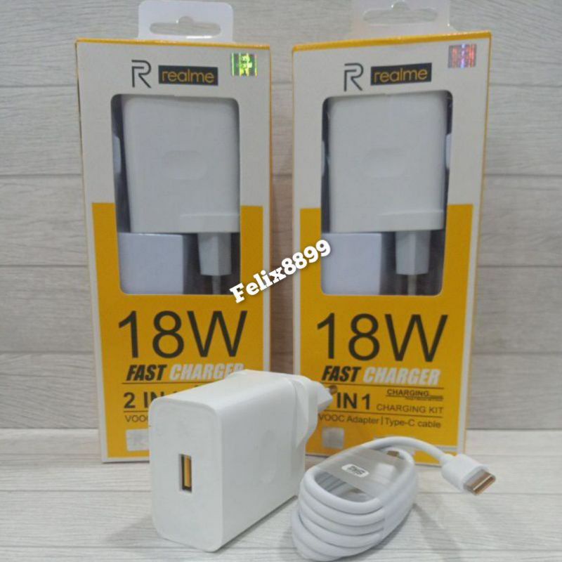 Charger Realme 6i 7i 8i 8 5G Original 100% 18W Fast Charging USB Type C