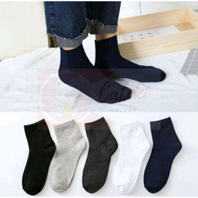 [CTK] PROMO KAOS KAKI PANJANG OLAHRAGA KERJA KANTOR POLOS SPORT ANKLE SOCKS