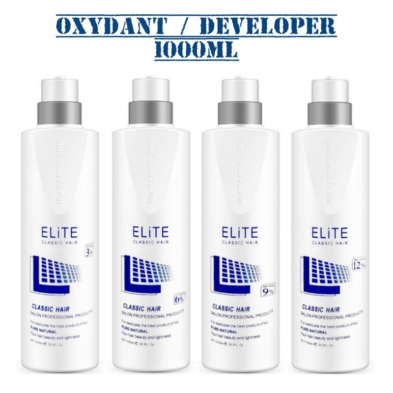 ELITE Clasic Hair colormax Developer oxydant Peroxide 1000ml hair color keratin campuran cat &amp; bleaching elit