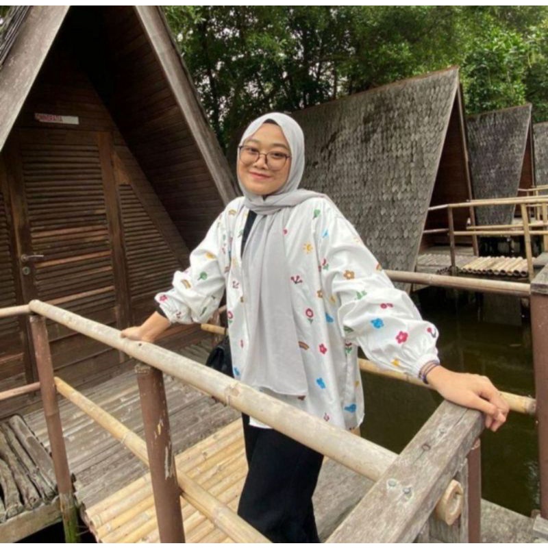 Kiyowo Outer Motif | Outer Wanita | Baju Wanita Terbaru