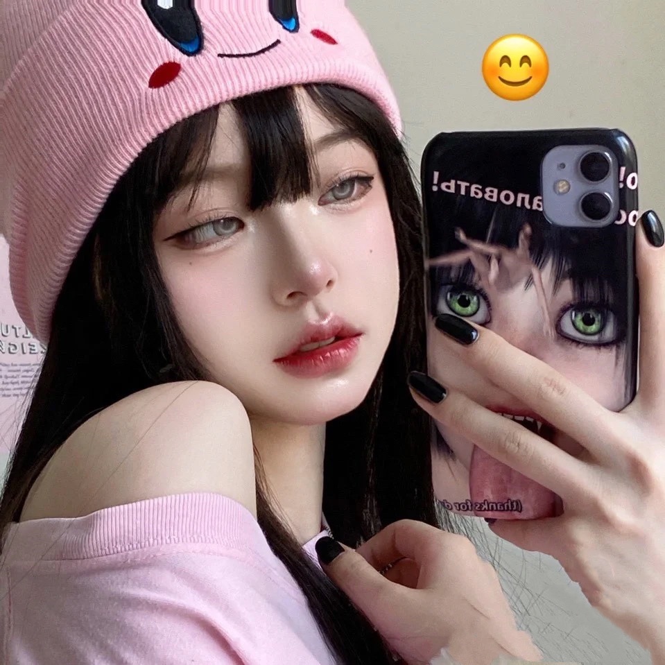 Topi Rajut Bahan Wol Warna Pink Gaya Korea