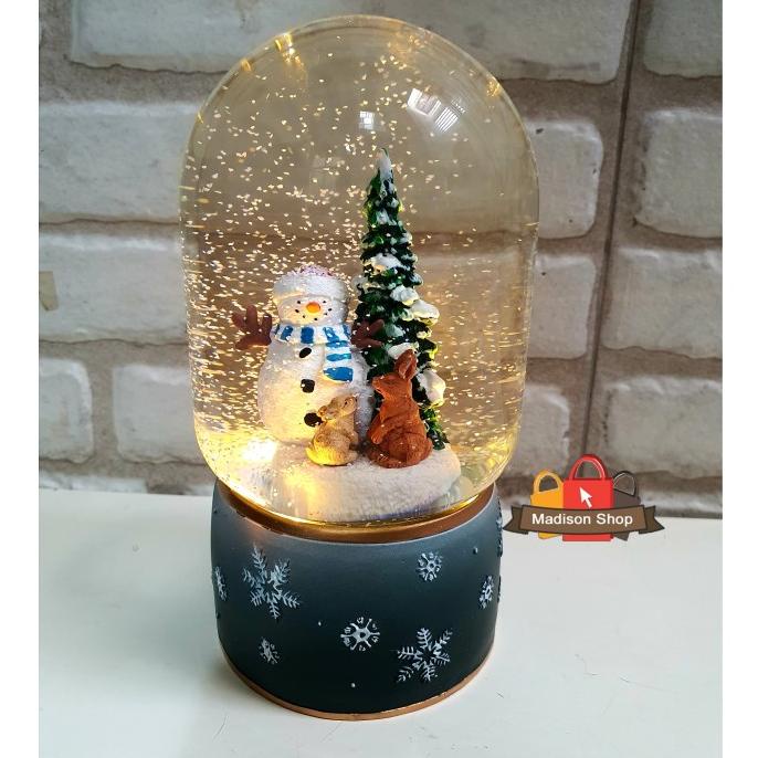 

BEST QUALITY - SNOW GLOBE CHISTMAS SANTA SNOWMAN PAJANGAN NATAL KADO SOUVENIR MURAH