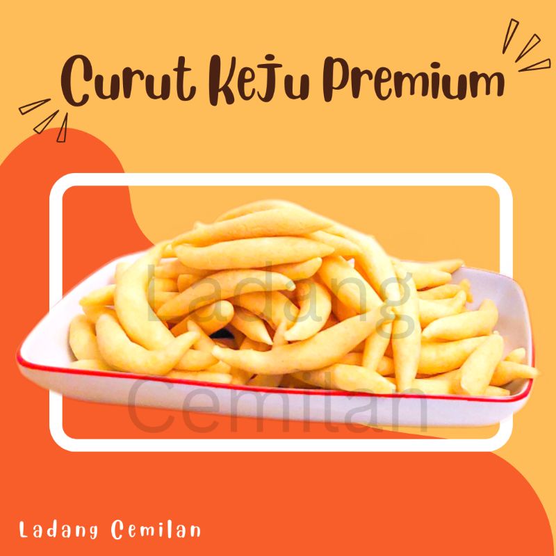CURUT KEJU PREMIUM 200 GR SNACK KUE TELUR GABUS KEJU PREMIUM LADANG CEMILAN