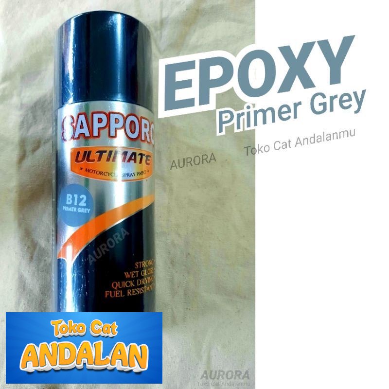 

Toko Cat Andalan - Pilox Sapporo Ultimate Primer Grey B12 Epoxy Abu-abu 400ml Pilok Saporo Dasaran Poksi Abu Toko Cat Andalan Motor dan Mobil