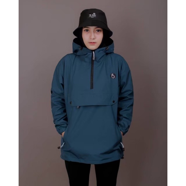 The Bojiel Biru Petro Jaket Cougle Simple Jaket Parasut Jaket Outdoor Jaket Cagoule JNK