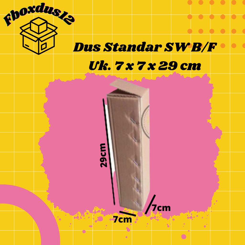 

Kardus/Dus/Box Botol/ Standing Box Uk.7x7x29cm Baru Polos ( MINIMAL ORDER 10 PCS )