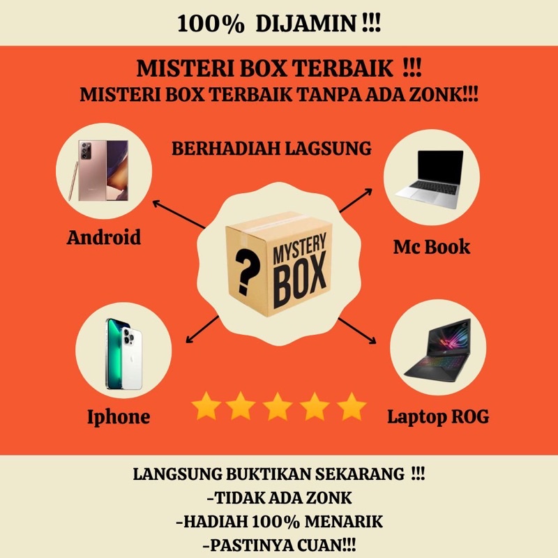 New Misteri Box HP & Laptop ANTI ZONK  Langsung Buktikan dan Nikmatin Hadiahnya 