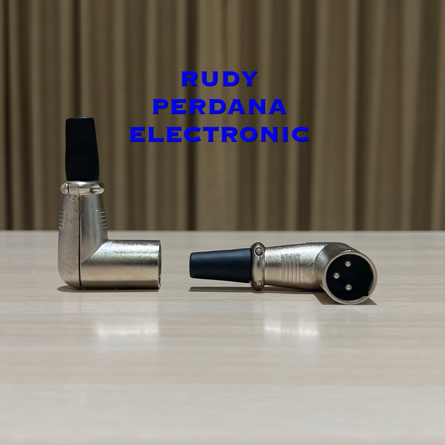 JACK CANON XLR MALE LAKI COWOK L BESI METAL SILVER