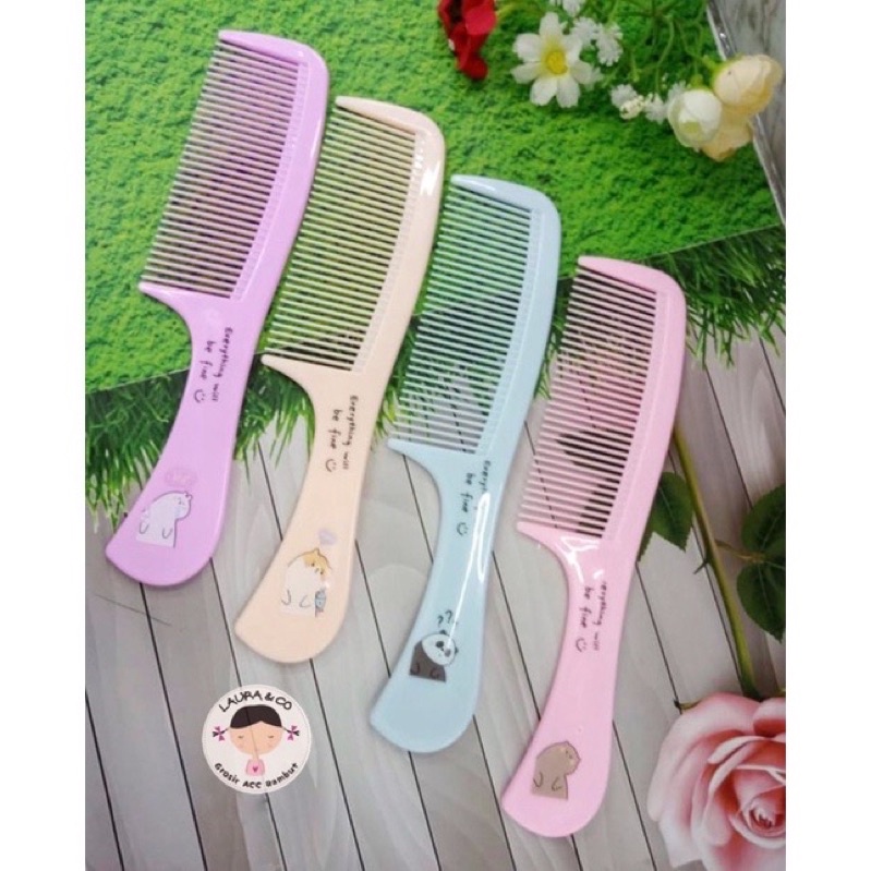 Sisir Besar Korea BTS Bt21 Kpop Warna Karakter isi 10pc Grosir