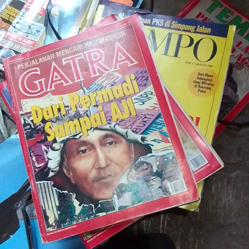 MAJALAH GATRA TEMPO BEKAS ORIGINAL