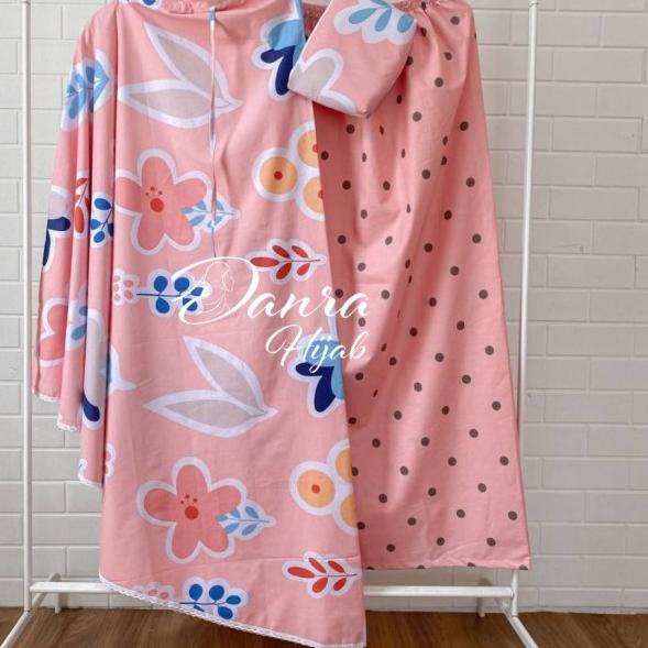 New Mukena Zafira Putih Pink Hijau Shabby Chic Katun Adem Danra Hijab - 16